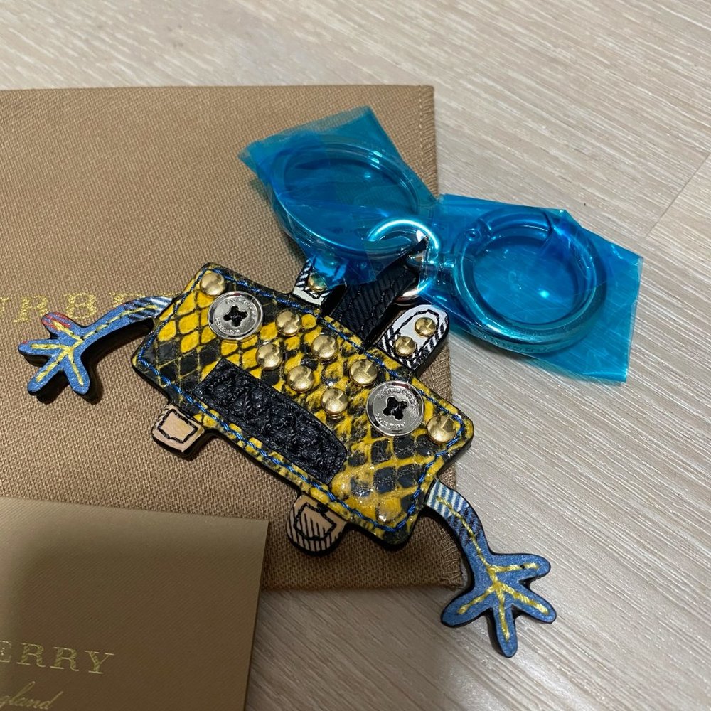 Burberry London England Python Embossed Robot Charm